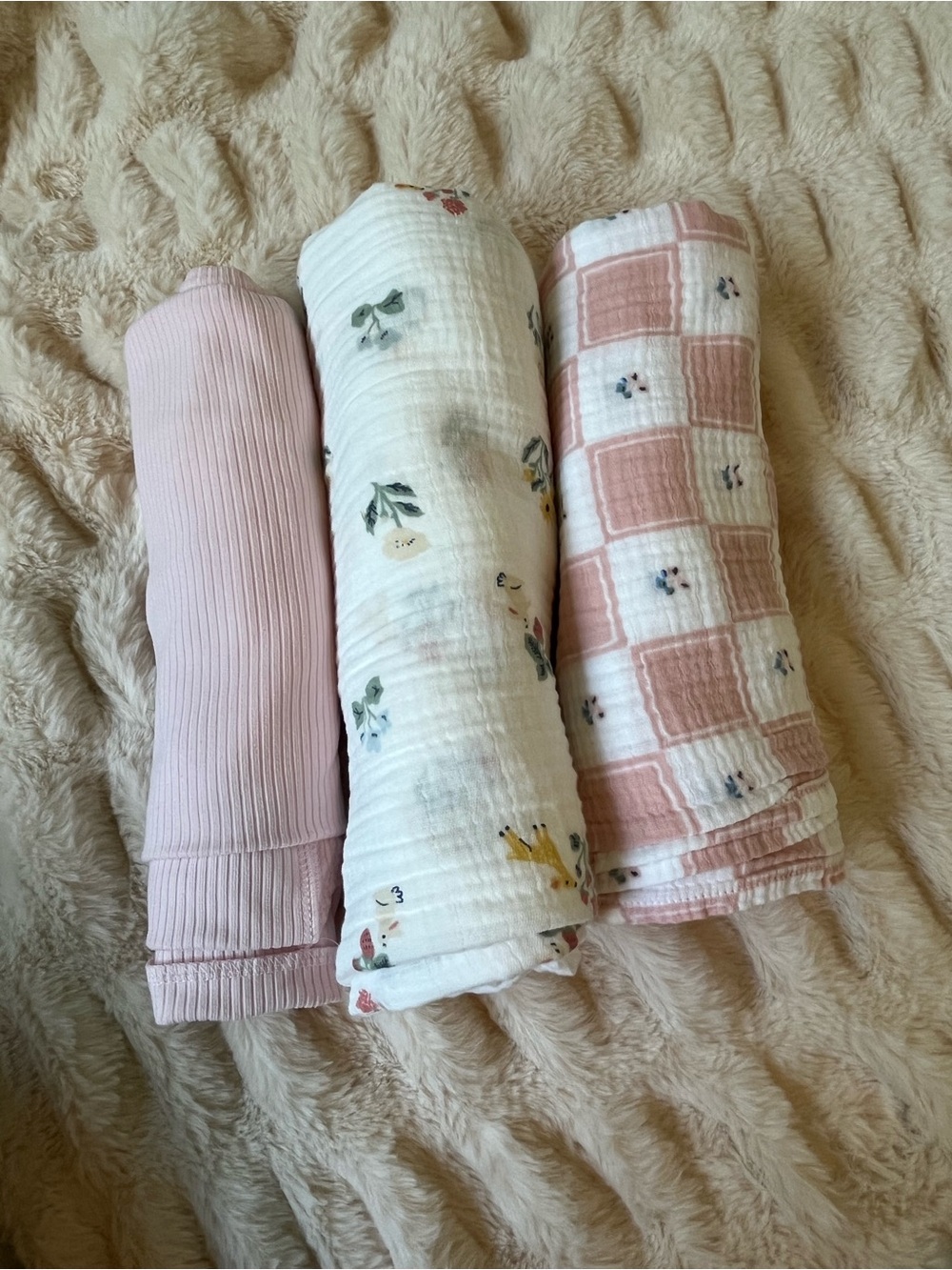Baby Girl Floral Swaddle Set